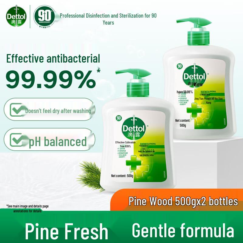 Dettol Classic Pine Antibacterial Hand Wash Twin Pack