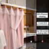 Dorm Home Bunk Bed Curtain Cloth Solid Thicken Bed Canopy Students Privacy Bed Shading Curtain Tent Lightproof Breathable Blackout Bedding Canopy