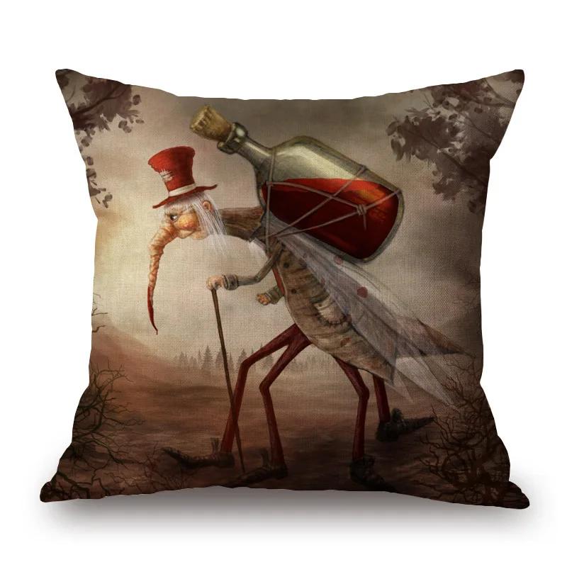 Home Decoration Sheep Rabbit Dog Cushion Cover Cute Animal Pillowcase Cartoon Sofa