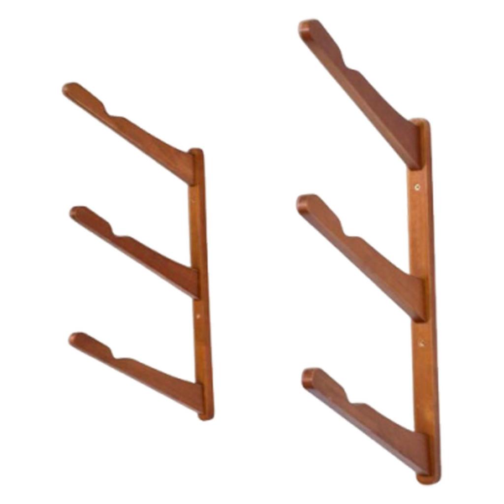 Bamboo Surfboard Storage Hanger Wall Mounted Durable Board Organizer Easy to Install Space Saver for Club Garage