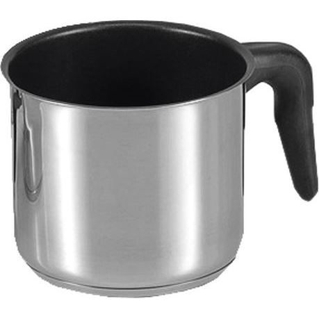 Pot à lait en acier inoxydable - krüger - 14 cm - avec bec verseur - fond capsulé de 4 mm