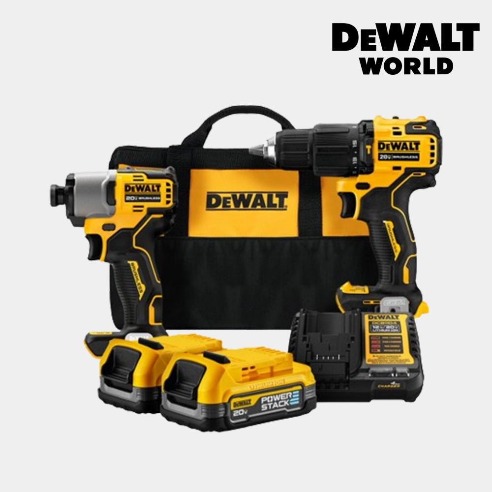 

Комбинированный набор аккумуляторных дрелей Dewalt 20 В DCD709+DCF840 Ударная ударная дрель DCK2214E2