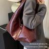 Retro commuter large-capacity bag women's 2025 new textured soft leather shoulder underarm bag simple and versatile tote bag