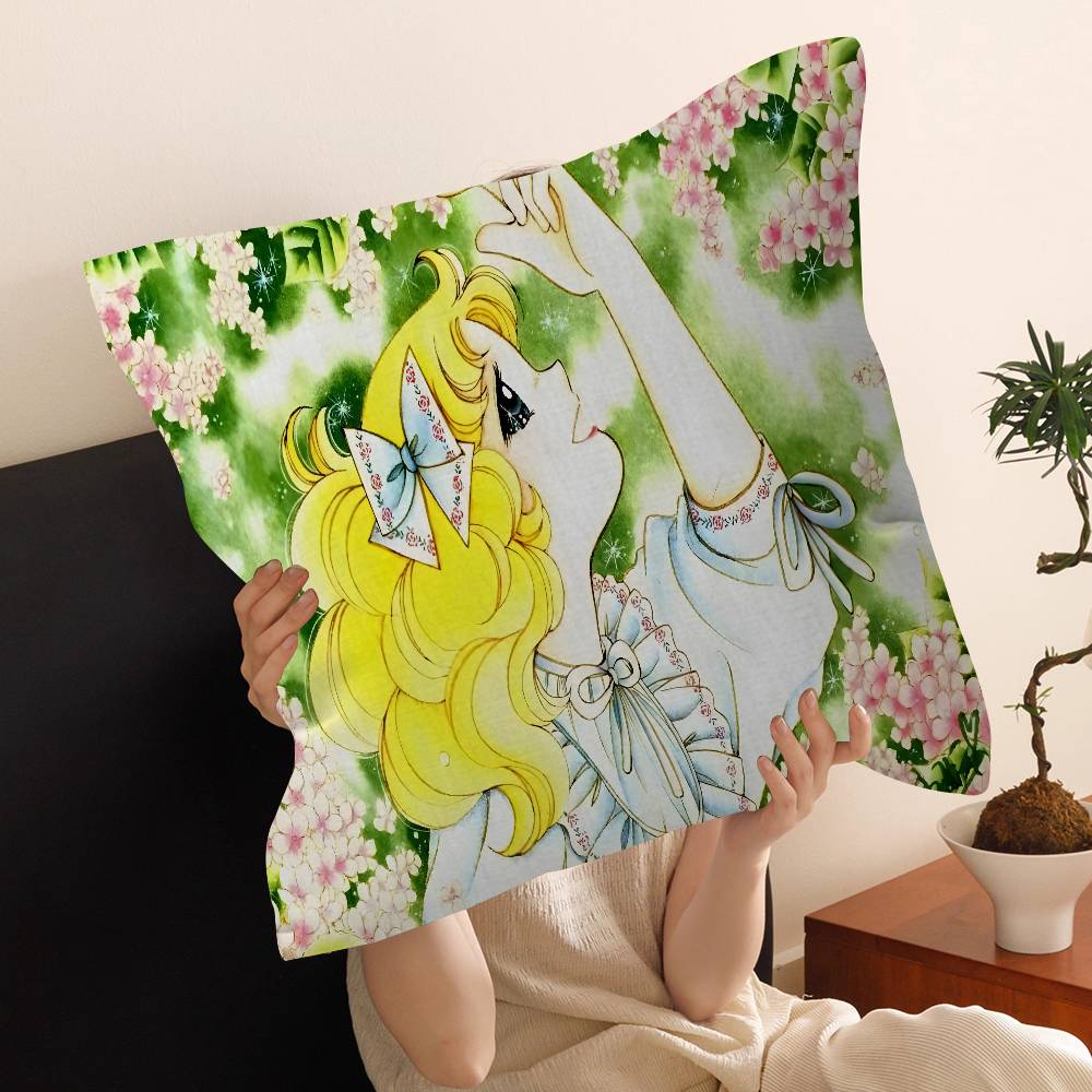 Cartoon Anime womens Candy Sweet pillow cover sofa cushion cover home room decoration children gift
