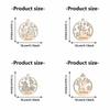 1pc Custom Wooden Round Ornament, Adorned with Multiple Star Designs, Suitable for Home and Friends, Christmas Decoration