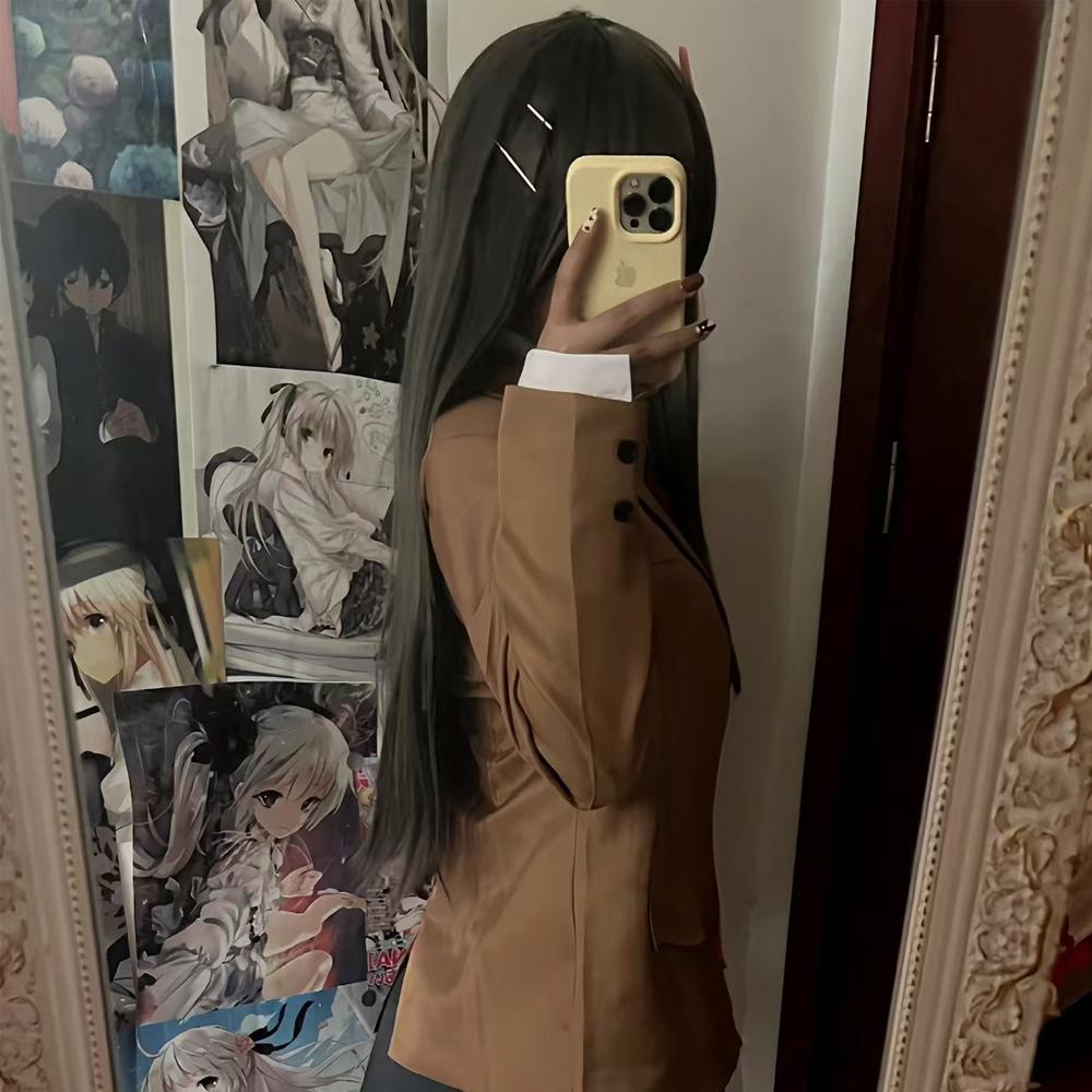 Anime Sakurajima Mai Cosplay Costume Rascal Does Not Dream of Bunny Girl Senpai Mai Sakurajima Cosplay Wig Bunny Ears Headwear