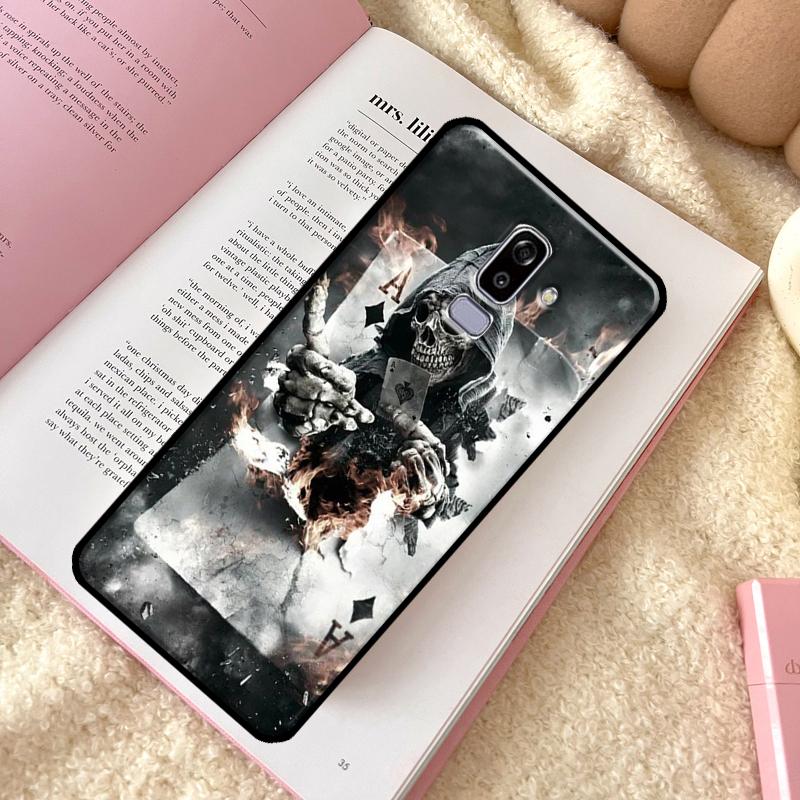 Funny Skull Phone Case For Samsung Galaxy J6 J4 Plus A6 A7 A8 A9 J8 2018 A3 A5 J1 2016 J3 J7 J5 2017