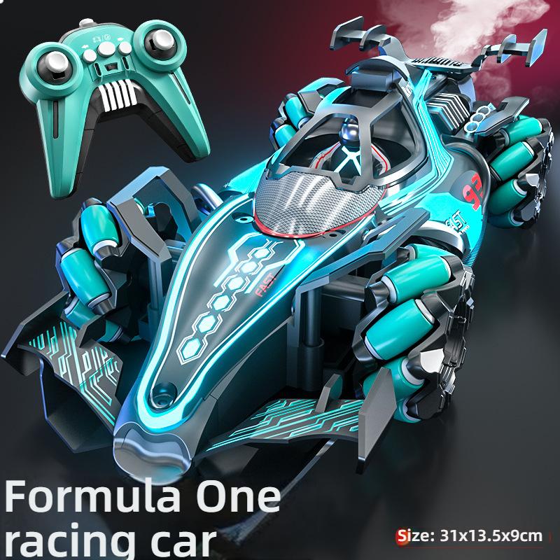 4WD RC F1 Formula Stunt Car Gesture Sensing Spray Drift Rechargeable FCC Certified Children Electric Toy