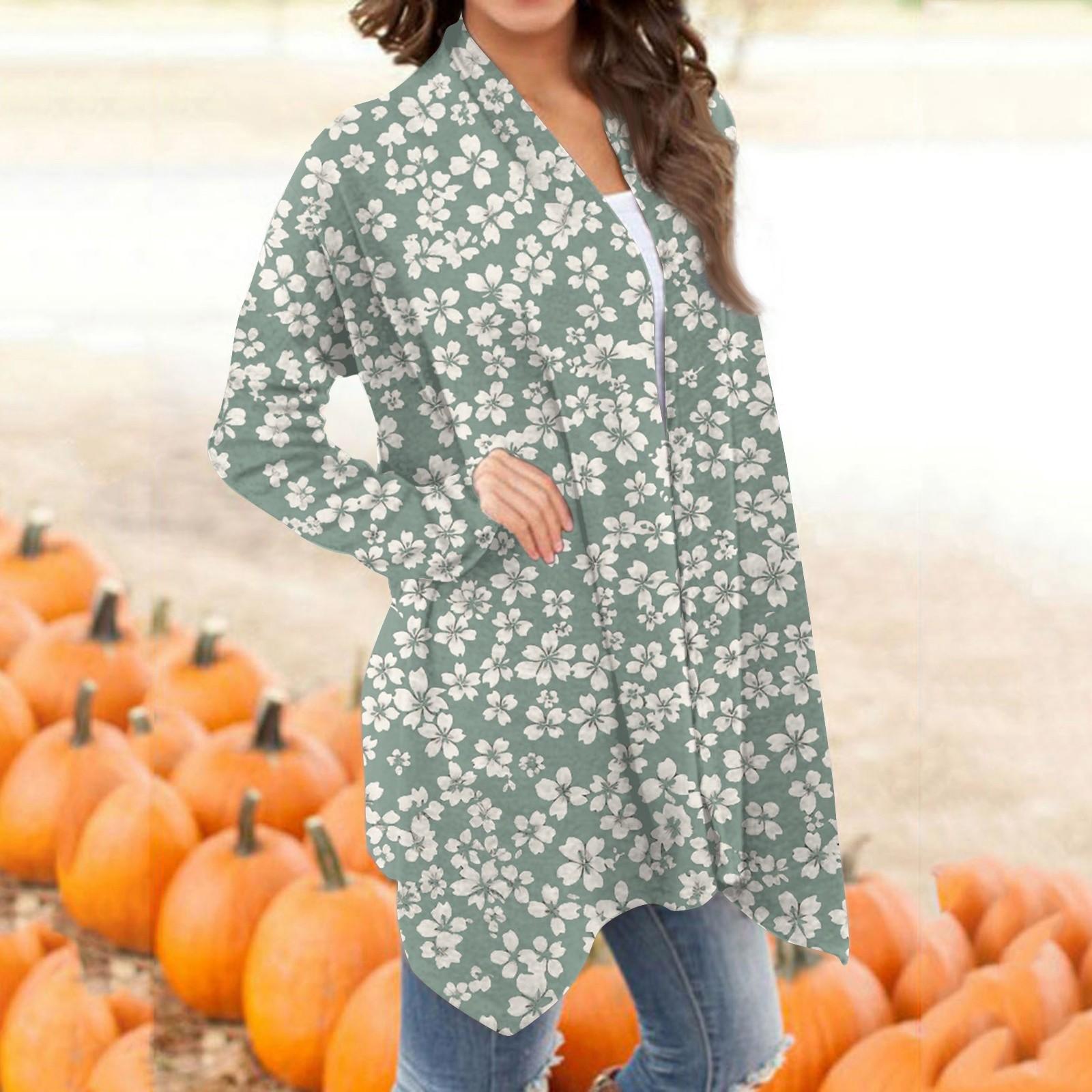 

Женский модный повседневный кардиган средней длины с ретро-принтом L