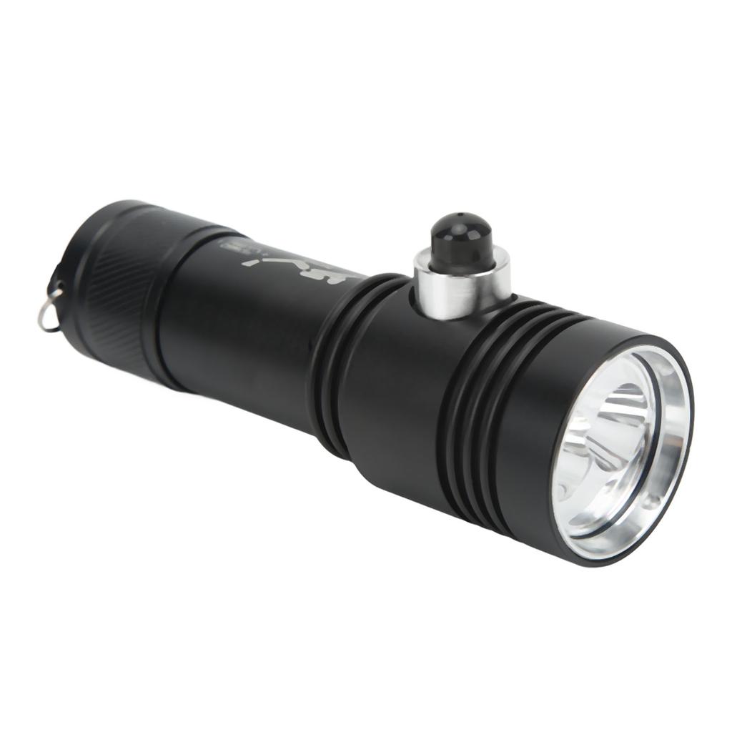 2 XHP50 Diving Flashlight Magnetic Control Switch Fixed Focus Underwater Diving Light High Power Dive Torch