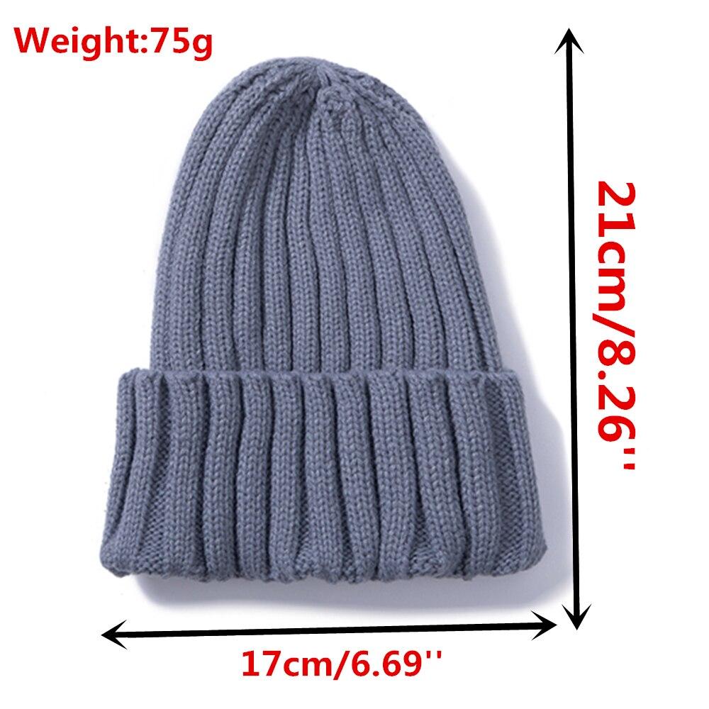 Classic Daily Women's Winter Hat Solid Warm Soft Hip Hop Autumn Knitted Hats Canady Colors Streetwear Beanies Cap