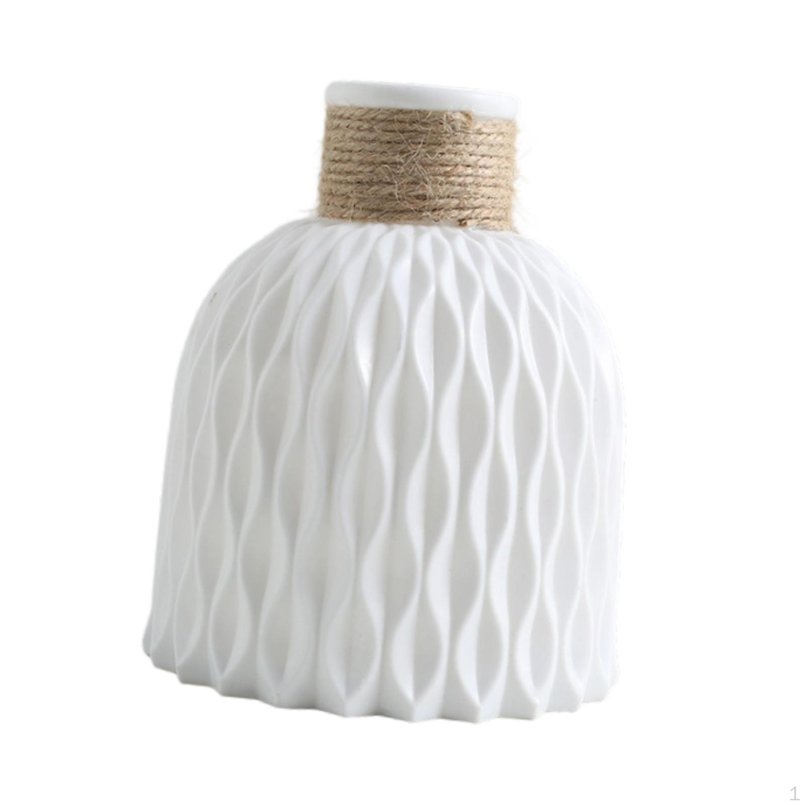 

Ваза для цветов Вазы для бутонов Настольное украшение Подарок на день рождения Цветочный горшок Декоративный для обеденного стола Дома белый