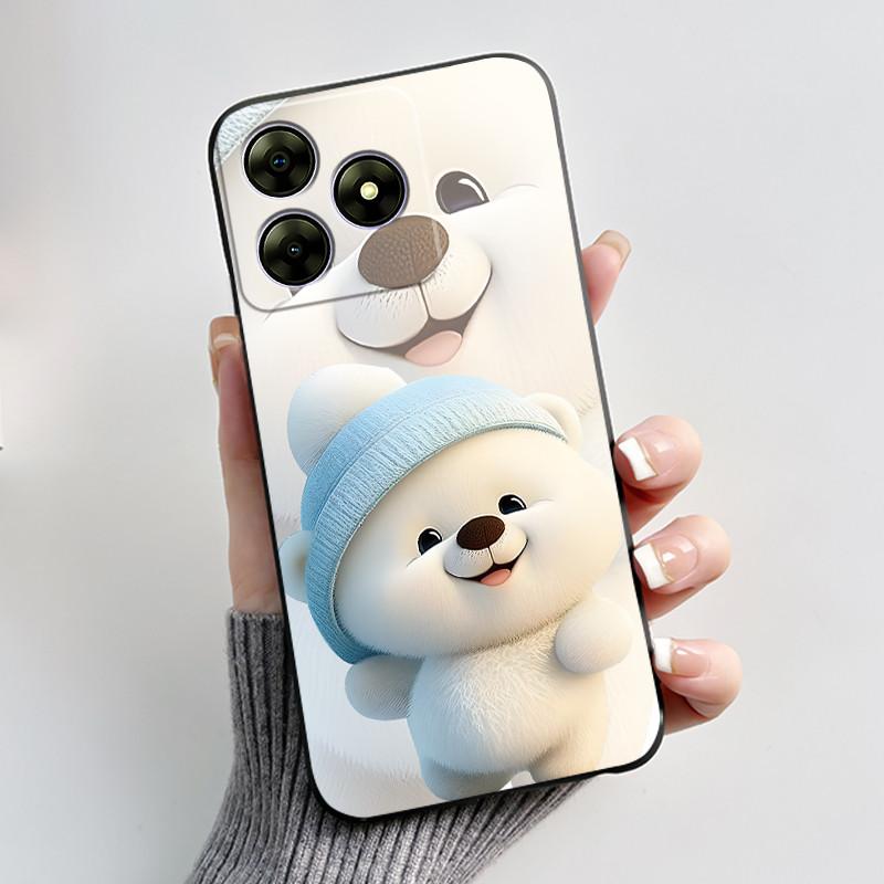 Pentru Blackview Wave 8C 6.56" Wave 8 Black View Wave8C Wave8 Spate TPU Silicon Moale Carcasă Telefon Luxos Drăguț Iepuraș Iubire Husa Amuzantă
