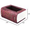 Book Shaped Flower Pot Plant Pot Vintage Decorative Flower Pot for Balcony Office Windowsill