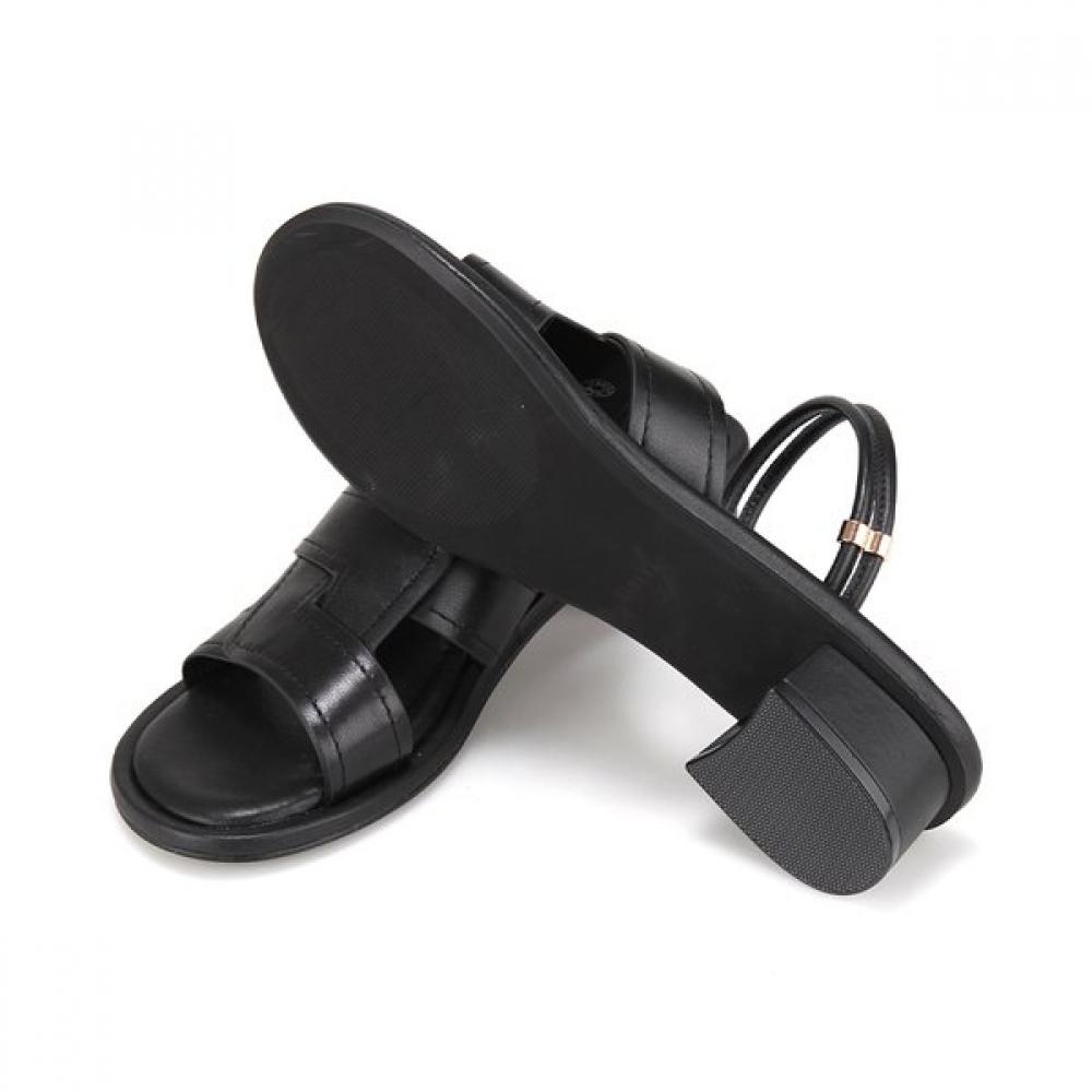 Barbara Cowhide BaSic Women S SandalS 3cm 2 colorS Bbj382
