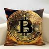 Cool Bitcoin Fashion Luxury Cushion Cover Natural Linen Organic Fabric DoubleSided Printing Room Sofa Decor Pillow Case