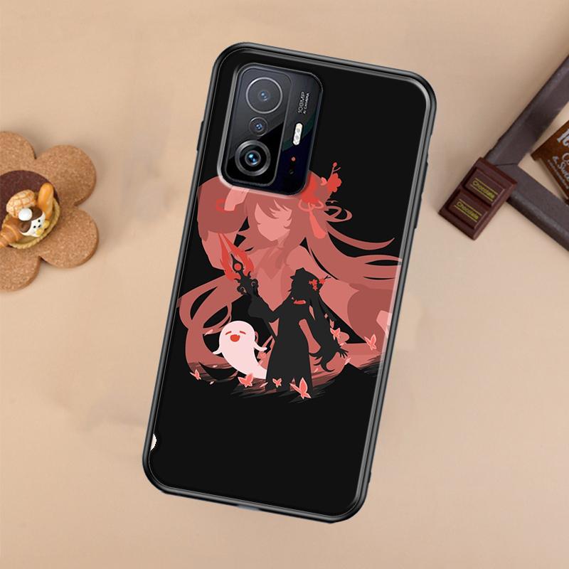 Hu Tao Genshin Impact Cartoon Case For Xiaomi POCO X7 X6 Pro X3 X5 M6 F3 F5 F6 Pro 11T 12T 13T 14T Pro 13 14 Ultra Cover