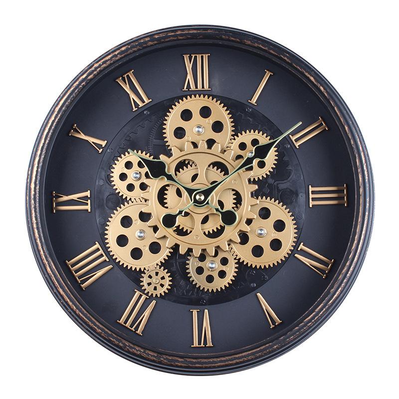 Kreative Dynamische Zahnraduhr Wohnzimmer Industriell Retro Wanduhr Dekoration Modernes Café Uhr