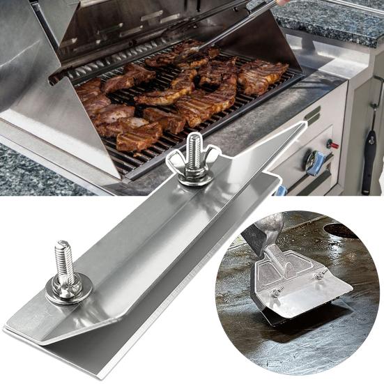 

1 комплект, инструменты для гриля, скребок для гриля, более острые лезвия, сменные лезвия из нержавеющей стали, инструменты для очистки барбекю на открытом воздухе, сверхмощные аксессуары для барбекю