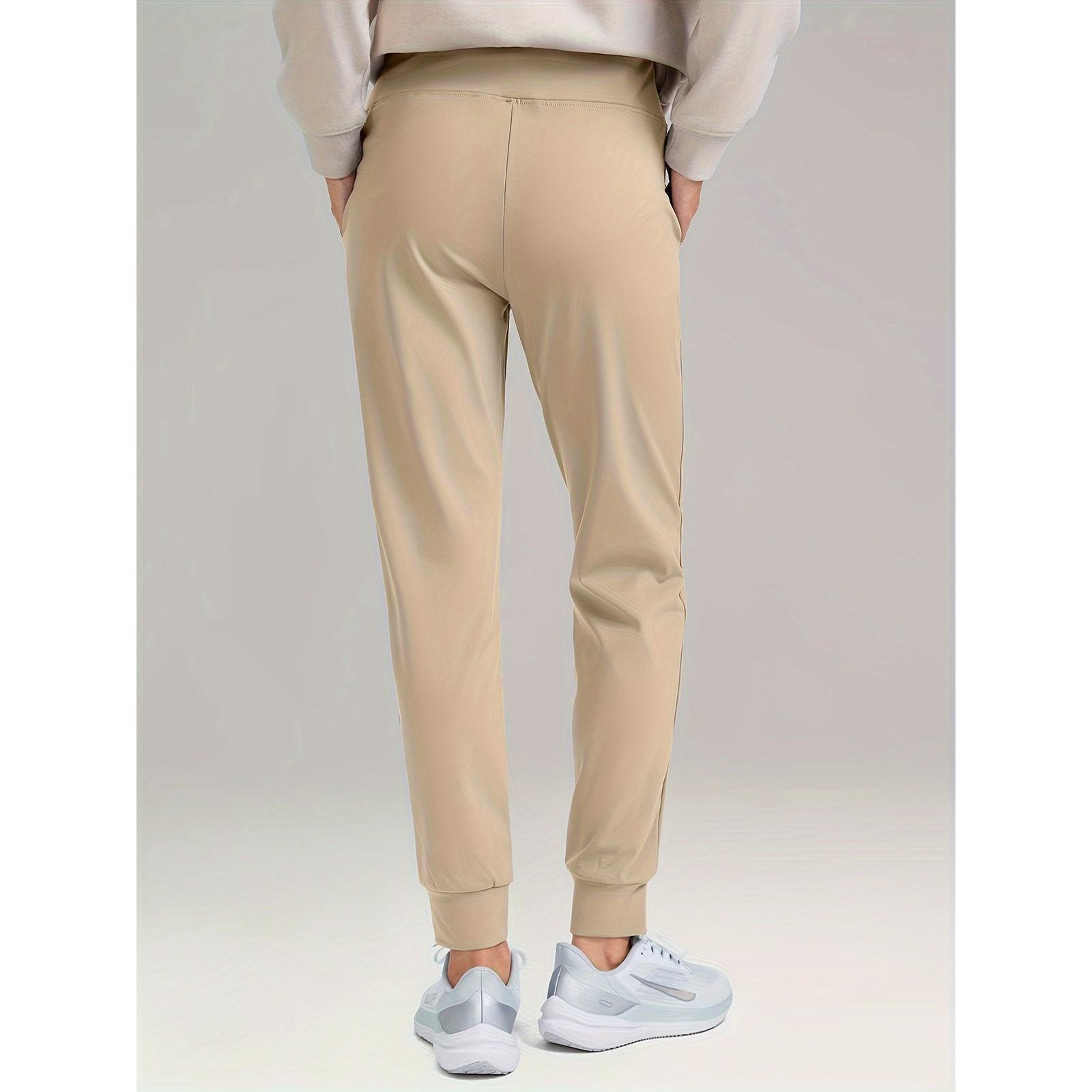 Женские эластичные брюки с высокой талией — фото 4