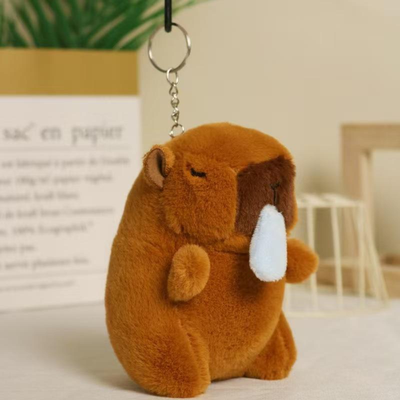Internet celebrity cute cute cute kapibara pendant plush toy doll capybara bag pendant keychain doll doll
