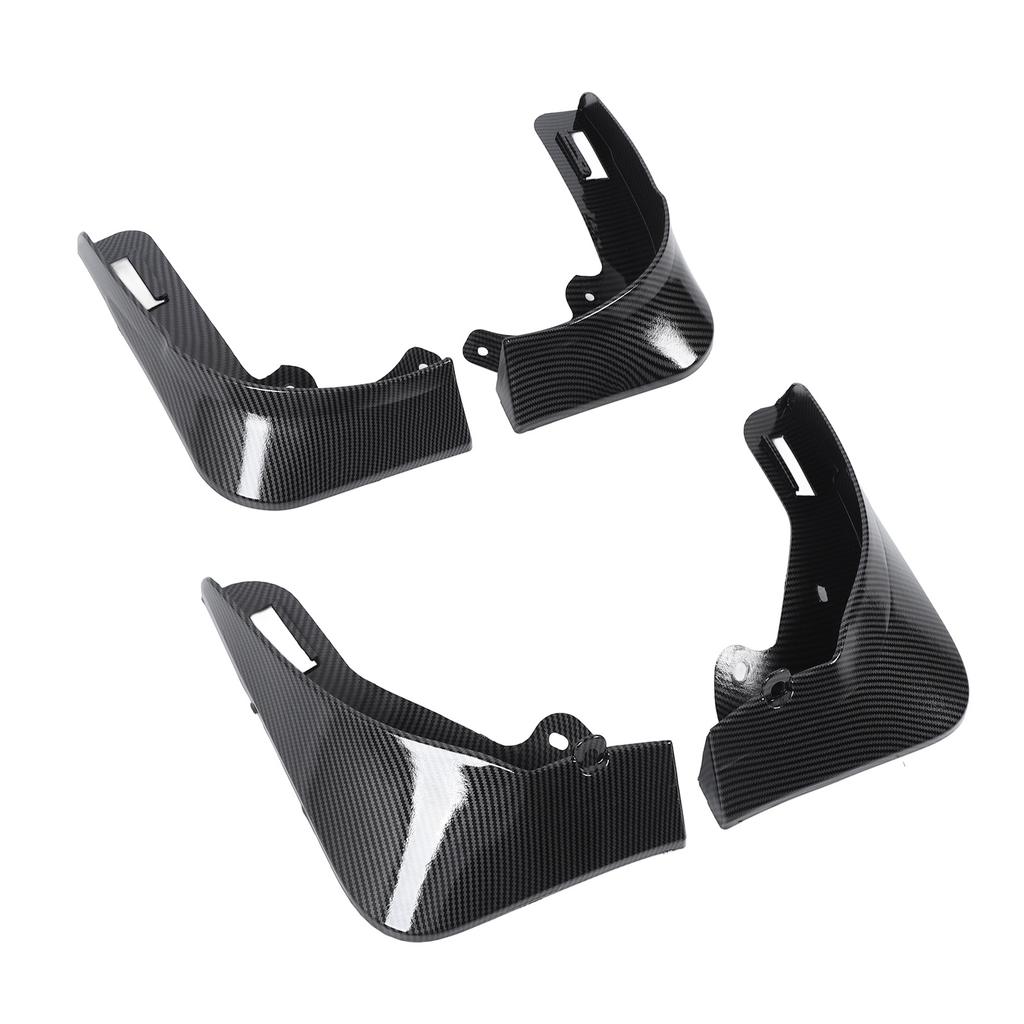 Radschmutzfänger Carbonfaser-Stil Vorne Hinten Reifenspritzschutz Ersatz für Tesla Model Y 2021