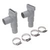 Pool-Absperrventil PVC Einfache Installation Pool-Plungerventile Ersatz für 32-mm-Schlauch angeschlossen