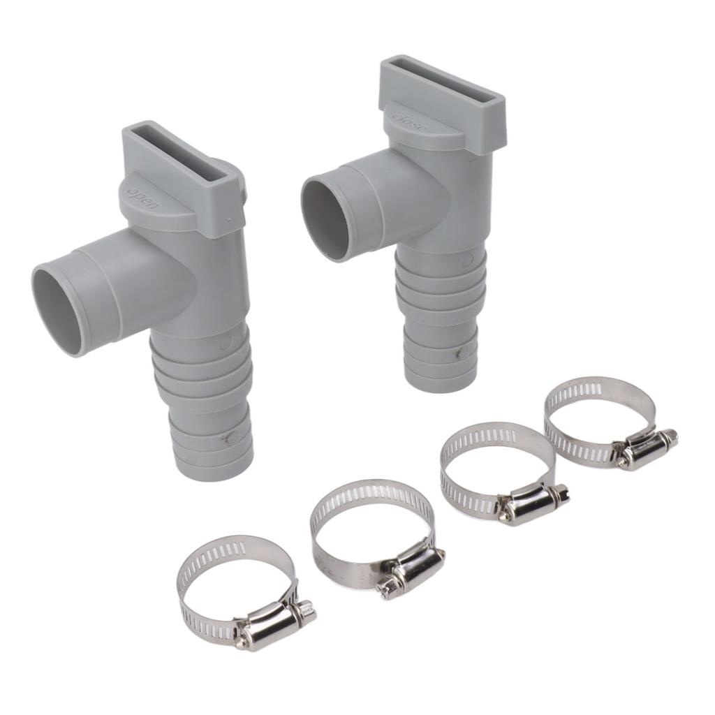 Pool-Absperrventil PVC Einfache Installation Pool-Plungerventile Ersatz für 32-mm-Schlauch angeschlossen