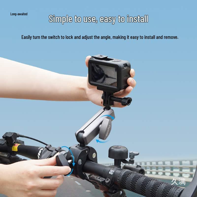DJI Pocket 3 Action Camera Cycling & Motorcycle Mount Clip