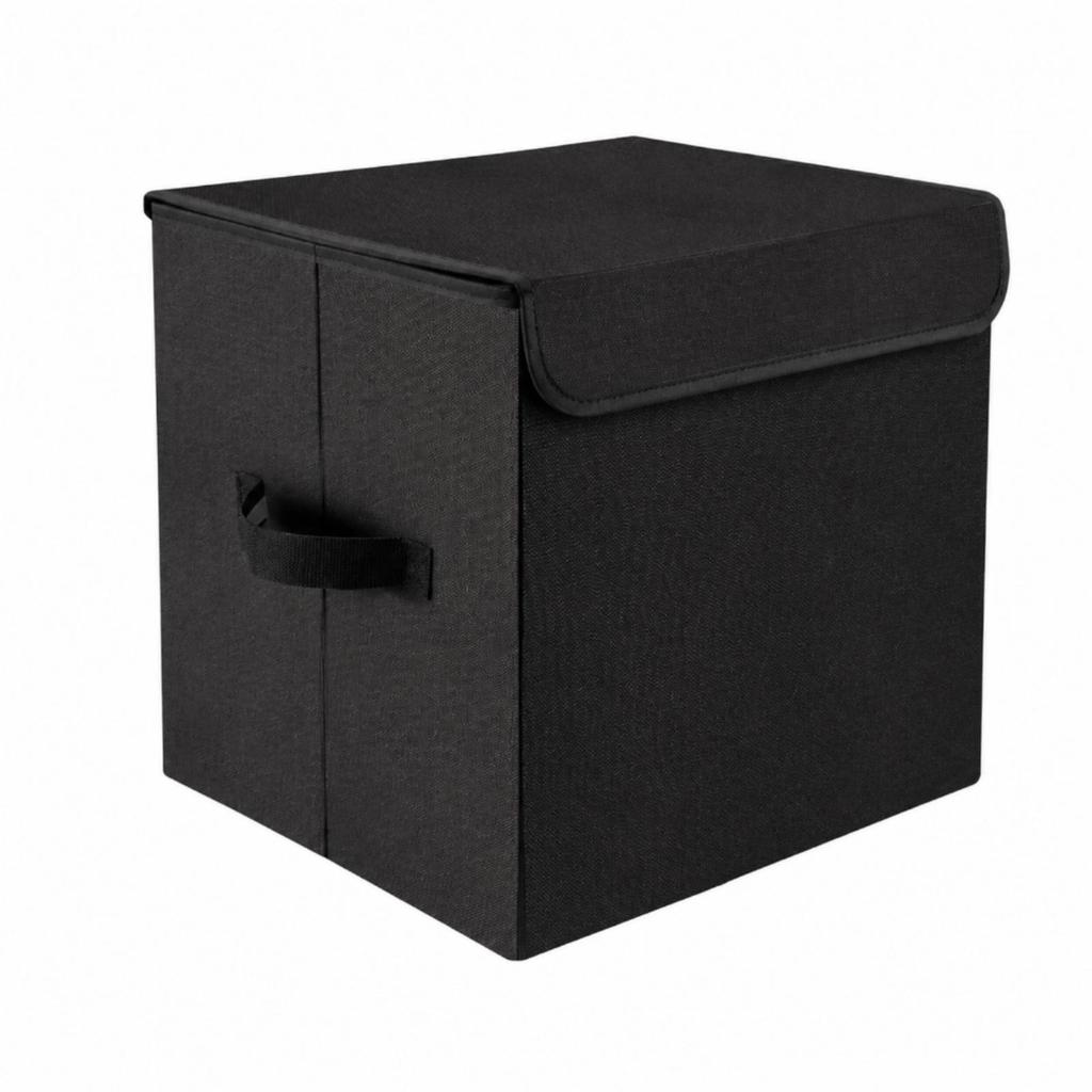 Lidded Storage Hinged cubeTop Foldable Box Carrying Handle