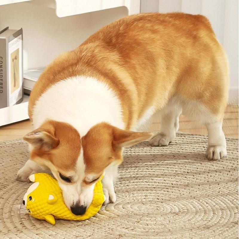 Dog Squeaky Chew Toy for Boredom Relief Dog Toys Antistuffing Latex Sound Resistant Grinding Teeth Puppy Large Dog Pet Supplies