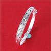 Elegant Women's Silver Star Pattern Adjustable Bracelet Bangle Perfect For Any Occasion