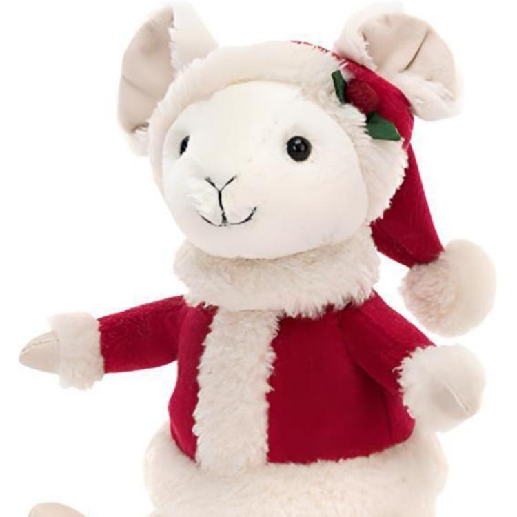 Jellycat Christmas Series Mouse Cute Doll Plush Doll 18cm Tall