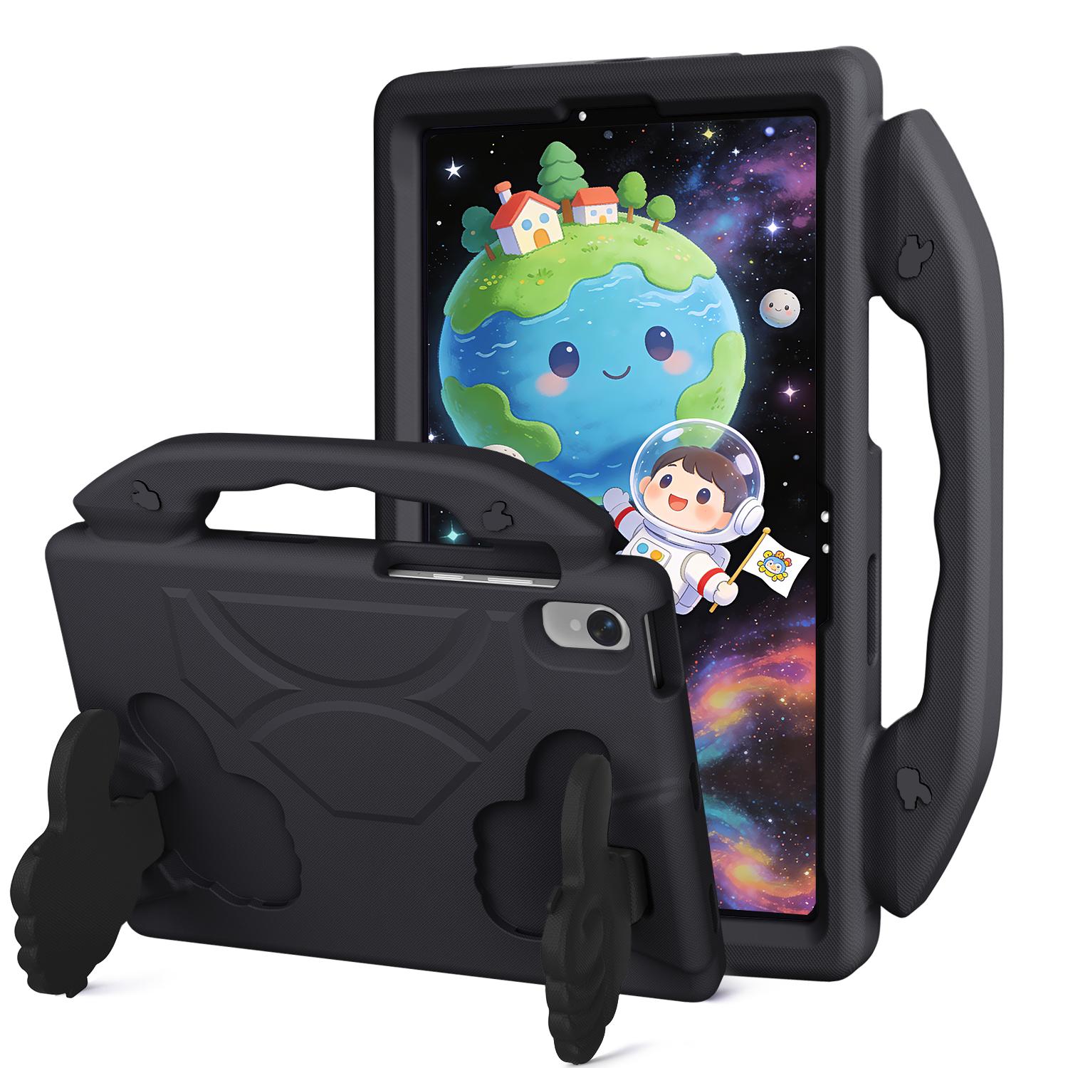 Kindertas voor Galaxy Tab S11 S10 Lite/S10 FE & S9 FE/S9/S8/S7 10.9 /11  SM-X730/X736/X400/X520/X510/X710/X700/T870 S9 11 X710 X716 X718 zwart