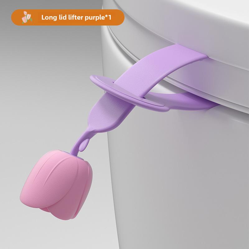 Poignée de levage de couvercle de toilette anti-salissure créative