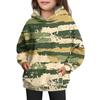 Girls' Hooded Tie- Sweatshirt - Pullover Print Top