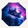 1pc Crown Reflection Fantasy Umbrella with Plastic Handle,Suitable for All Seasons UmbrellaPT594