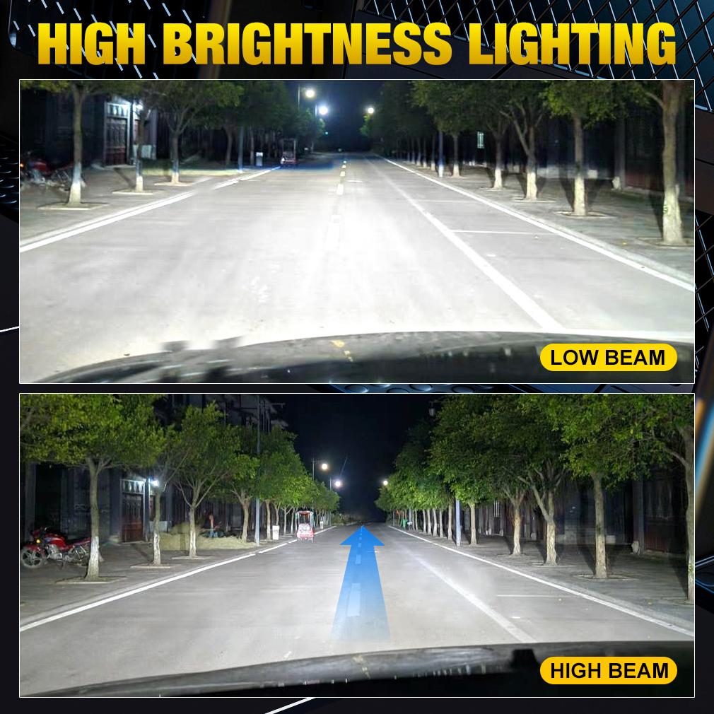 2Pcs Canbus H4 LED Headlight Bulbs High Low Beam 25000LM Car Motorcycle Lights 24pcs 3570 CSP Turbo Led Copper Tube Lamps Auto Moto Headlamp 12V 6500K