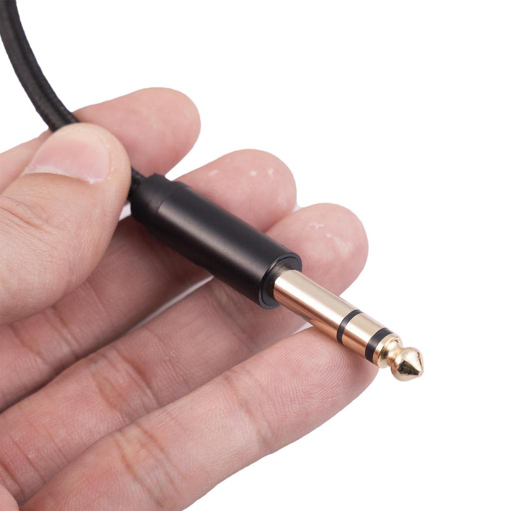 Vergoldetes 3,5 mm auf 6,35 mm Stereo-Audiokabel für Leistungsverstärker und Mischpulte