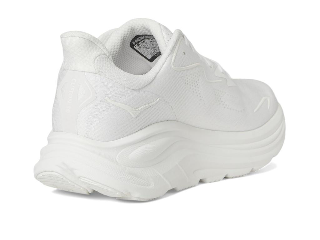 HOKA Clifton 10 Wide Track Field Running Size White x White Men's & Shoes, 25.0,