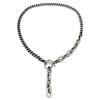 Stainless Steel Hip Hop Cuban Link Chain for Women Men T bar Toggle Clasp Long Chain Pendant Charm Choker Necklace Party Jewelry