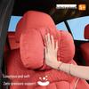 Flannel Headrest & Lumbar Support with Neck Pillow for Porsche Cayenne, Macan, 911, Panamera, 718, Taycan