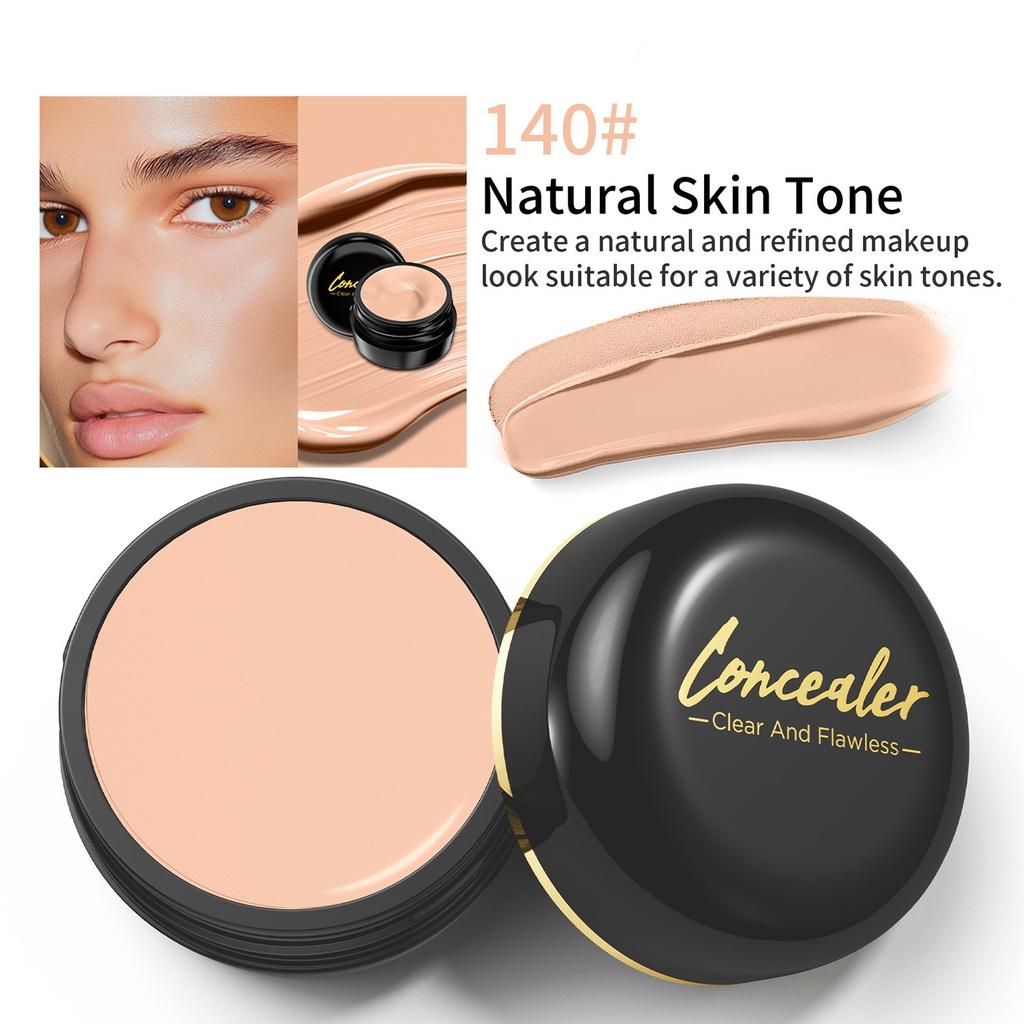 Skin Softening Foundation Make-up Concealer, Acne Concealer, Black Eye Circles, Long-lasting Non Sticking Powder, Concealer, Foundation Make-up