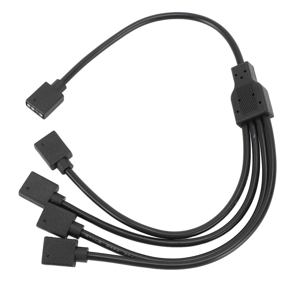 ARGB Splitter Cable 1 To 4 Female To Female 5V 3 Pin RGB Splitter Extension Cable for Computer Chassis CPU Cooler and