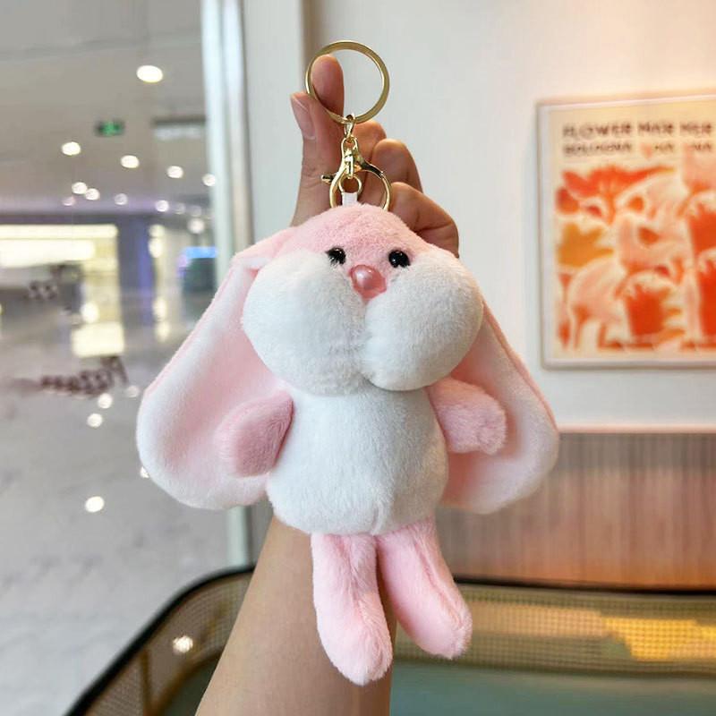 Keychain Plush Rabbit Pendant Cartoon Fill Doll Bag Decoration Gift Collection