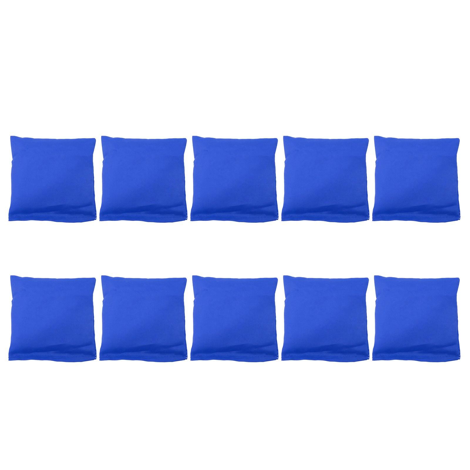

10PCS Bean Bags for Kids Nylon Small Bean Bags Toy Set with Plastic Pellets for Outdoor Fun Sports Family Toss Game Blue