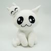 Mewgenics Plush White Cat Ghost Stuffed Animal Doll, Cute Ghost Kitty Soft Plush Toy, Kids Gift, 20cm