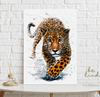 Poster Leopard Illustration Print Watercolor