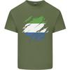 Torn Sierra Leone Flag Leonian Day Football Unisexs Light Cotton TShirt