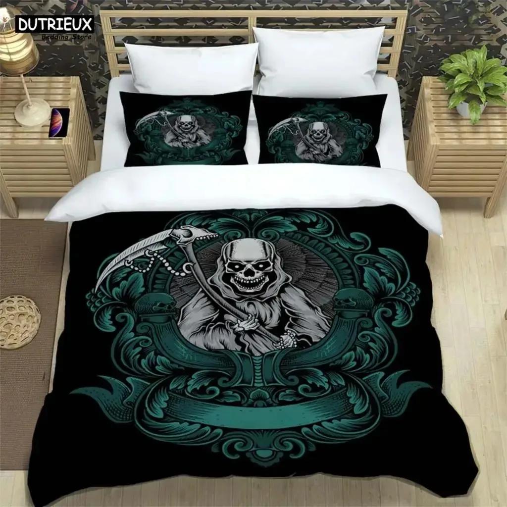 Medieval Dark Retro Digital Print Polyester Bedding Sets Boys Bed Linen Set For Teens Queen Bedding set Bed Comforter Set